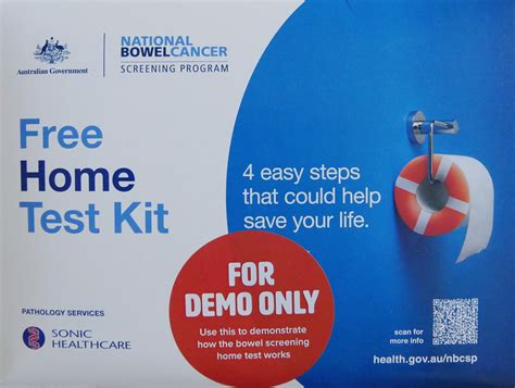 National Bowel Cancer Screening Program Demo Kit Australian