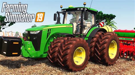 JD 8400R PLANTANDO SORGO NA CURVA DE NÍVEL Farming Simulator 19