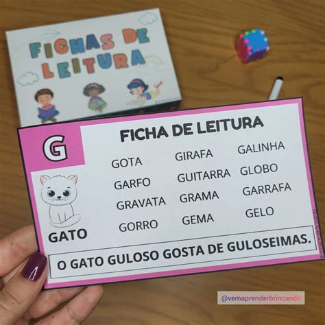 Fichas De Leitura Do Alfabeto Vem Aprender Brincando