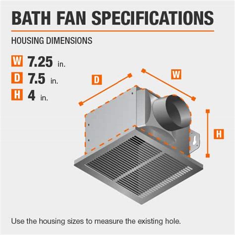 What Is Standard Size For Bathroom Exhaust Fan - Artcomcrea