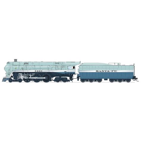 Broadway Limited Bli 7354 Ho Scale Brass Hybrid Atsf Blue Goose 4 6 4