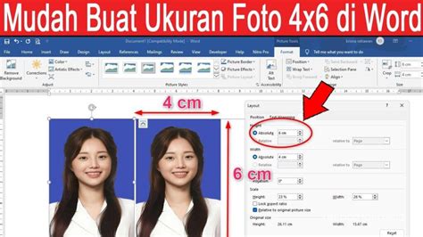 Cara Mengatur Ukuran Foto Di Word 3x4 Dan 4x6 Dengan Mudah