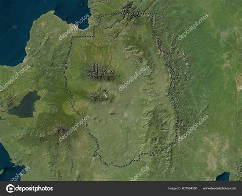 Bukidnon Province Philippines Low Resolution Satellite Map Stock Photo