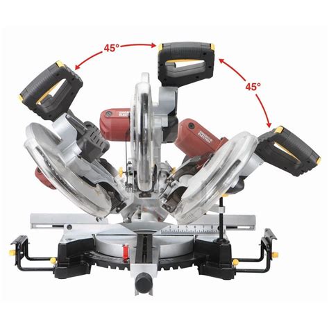 12 Inch Double Bevel Sliding Compound Miter Saw With Laser Guide System Motor