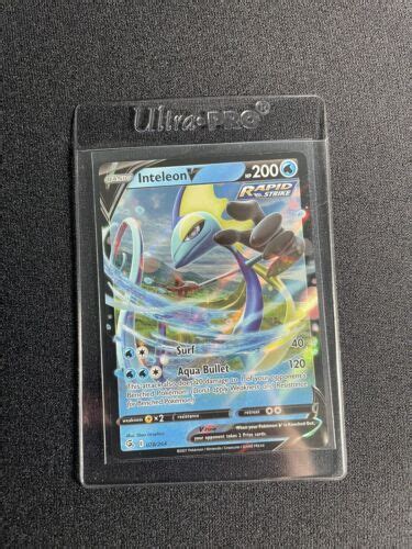 Inteleon V Fusion Strike Ultra Rare 078 264 Pokemon NM EBay