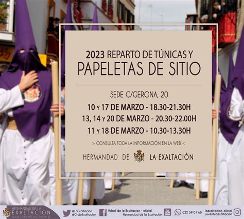 Reparto De Papeletas Y Túnicas Para La Estación De Penitencia 2023