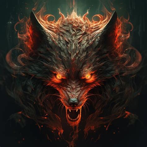 Premium Ai Image Image Of Angry A Fox Devil Terrifying And Flames On