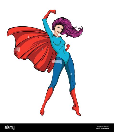 Superwoman Cartoon High Resolution Stock Photography And Images Alamy