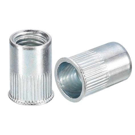 M Rivet Nuts Pack Zinc Plated Carbon Steel Knurled Flat Head