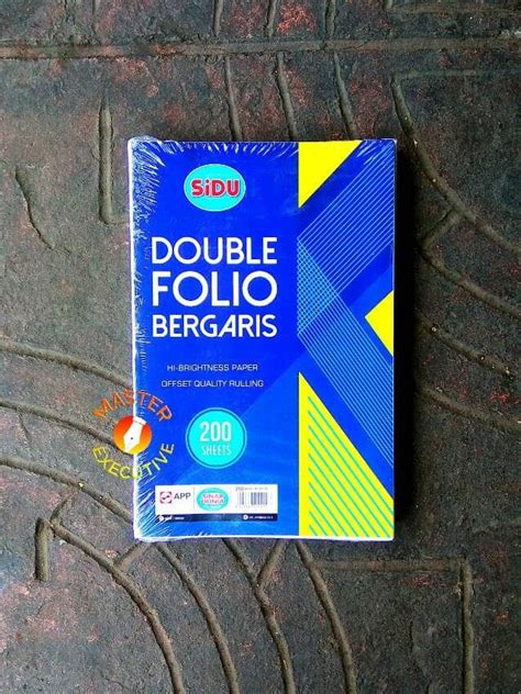 Jual Sinar Dunia Kertas Double Folio Bergaris 200 Lbr SiDu 32 X 42 Cm