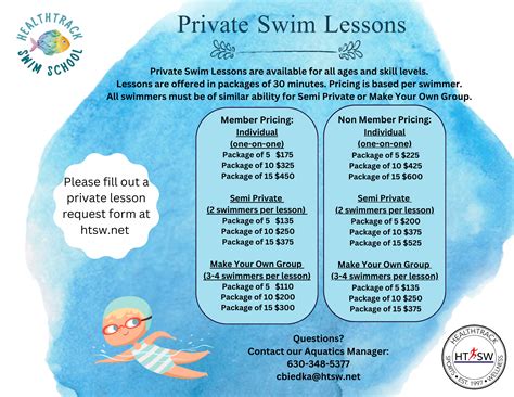 Private Swim Lessons Healthtrack