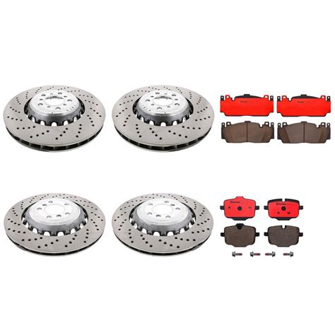 Bmw Disc Brake Pad And Rotor Kit Front And Rear Mm Mm