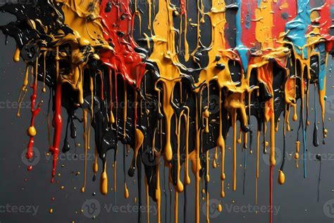 Dripping Paint Texture Colorful Dripping Paint Background Paint