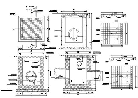 Sewer Valve Chamber Box Dwg File Cadbull