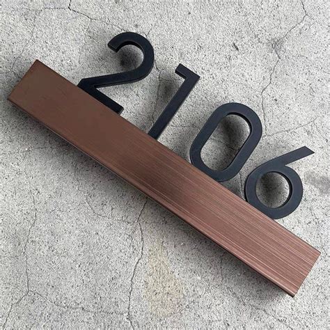 Custom Made Stainless Steel Acrylic Door Sign Unit Number Signage