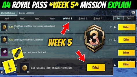 A Royal Pass Week Mission Bgmi A Rp Mission Explain Bgmi Week