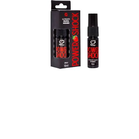 Power Shock Spray Eletrizante Morango Ml Excitante Unissex Sexy Fantasy Naju Sex Distribuidora