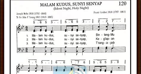 Puisi Natal Malam Kudus Not Angka Pianika - IMAGESEE