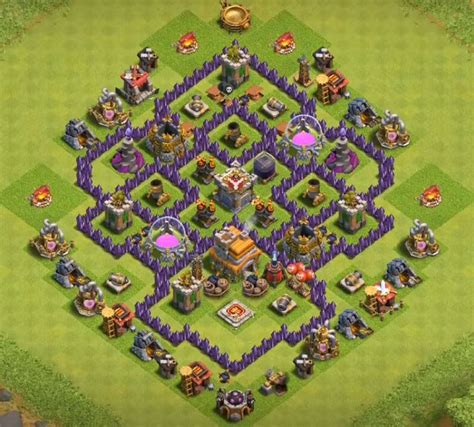 90 Best TH7 Base Links 2022 New Anti 3 Stars Dragon Clash Of