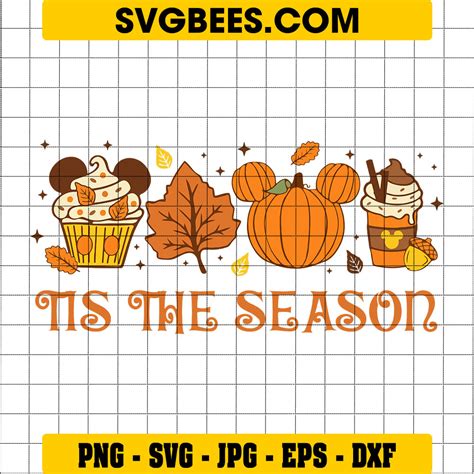 Mickey Mouse Head Sunflower Svg Fall Season Svg Autumn Svg Svgbees