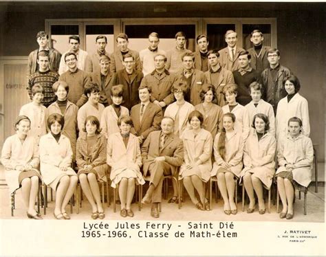 Photo De Classe Classe De Math élem De 1966 Lycée Jules Ferry