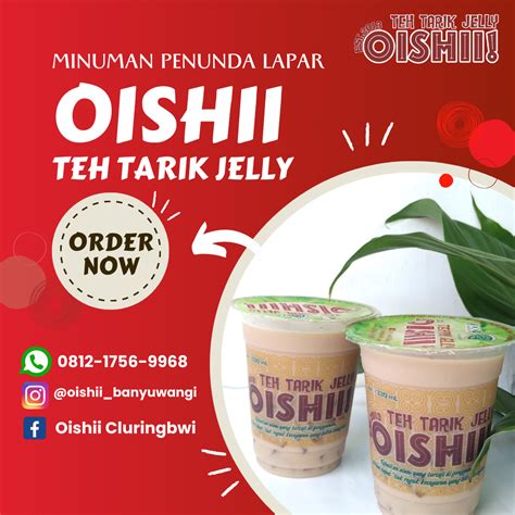 Minuman Oishii Teh Tarik Jelly Segar Dan Sehat Oishiibanyuwangi Medium