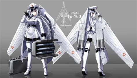 Tu 160 Blackjack Bomber Gijinka By 73ro Crosspost From Rmoemorphism