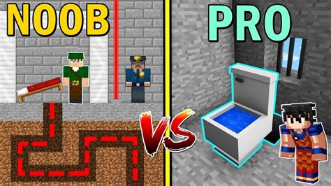 Escape Da PrisÃo Noob Vs Escape Da PrisÃo Pro No Minecraft Youtube