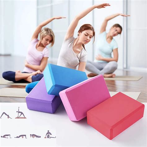 Yoga Block High Density Eva Foam Brick Supportive Latex Free Soft Non