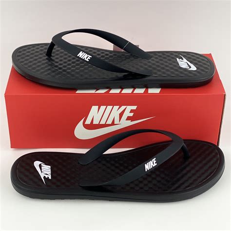 Nike Black Men S Flip Flop Thong Sandals Sides Flops Ondeck Cu3958 002 Ebay