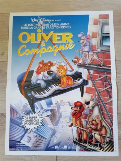 AFFICHE DE CINEMA Oliver Et Compagnie Disney 40X60 EUR 6 00 PicClick FR