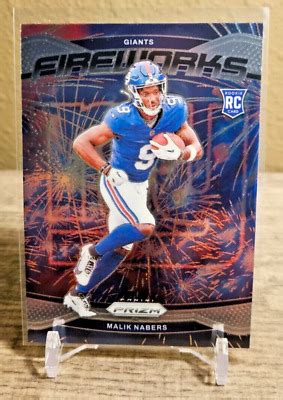 2024 Prizm Malik Nabers Fireworks RC 21 New York Giants EBay