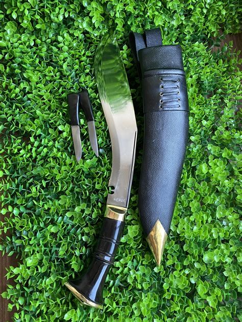 Cuchillo Kukri Mango Cuerno De B Falo Cm Fabricado A Mano