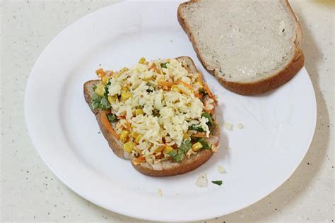 Veg cheese sandwich ( Vegetable cheese sandwich) - Swasthi's Recipes