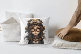 Chibi Steampunk Watercolor Clipart Graphic By Slinlashop Creative Fabrica