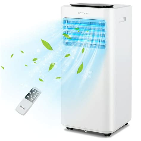 Costway 8000 Btu Portable Ac Unit With Cool Fan Dehumidifier Sleep Mode