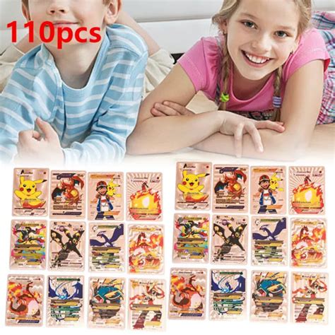 110STÜCK POKEMON KARTE Folie GOLD PACK 55 KARTEN TCG GX Vmax GX