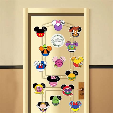 Personalized Mickey Ears Disney Cruise All Characters Magnet, Mickey ...