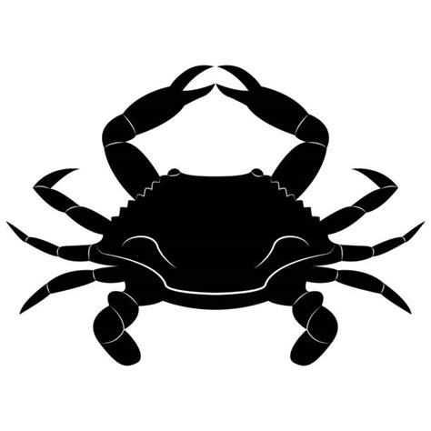 60 Silhouette Of Cancer Crab Tattoos Stock Illustrations Royalty Free