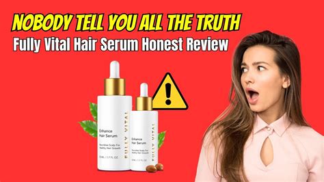 Fully Vital Hair Serum Review Dont Buy Does Fullyvital Hair Serum Works Youtube