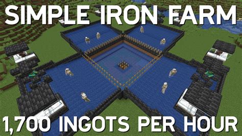 Easy Iron Farm Minecraft 1 21 1 700 Ingots Per Hour Youtube