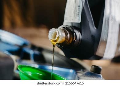 Pouring New Engine Oil Into Engine Stock Photo Shutterstock