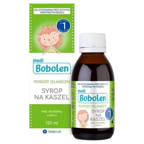 Bobolen Porost Islandzki Syrop Na Kaszel 120 Ml Syrop Na Kaszel Dla