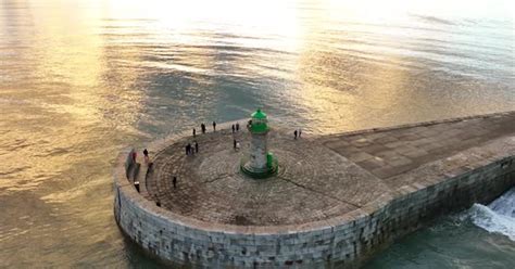 Dún Laoghaire Harbour Dublin Ireland December 2021 Drone Gradually