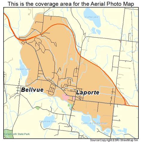 Aerial Photography Map of Laporte, CO Colorado