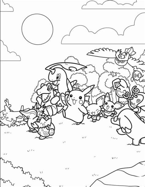 Coloriage Les Pokémons Samusent Dessin Gratuit à Imprimer