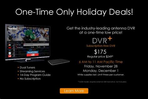 Record Free HD antenna TV! | Tv antenna, Antenna, Holiday deals