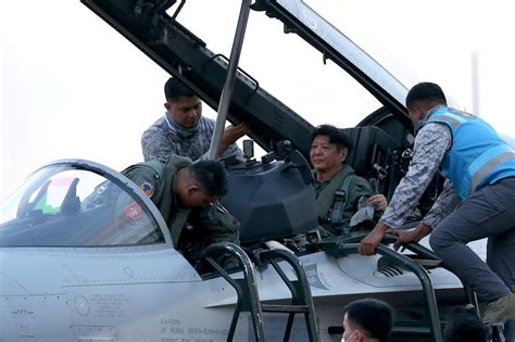 Marcos Jr Rides Fighter Jet In Paf Demo Flight Abs Cbn News