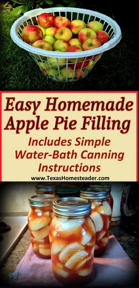 Apple Pie Filling Recipe With Canning Option ~ Texas Homesteader