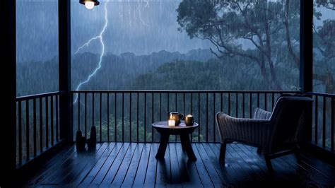 🌧️⚡️ Real Relaxing Sounds Heavy Rain And Thunderstorms Real Rain